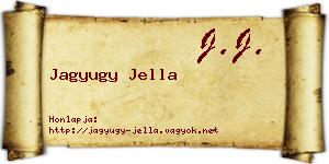 Jagyugy Jella névjegykártya